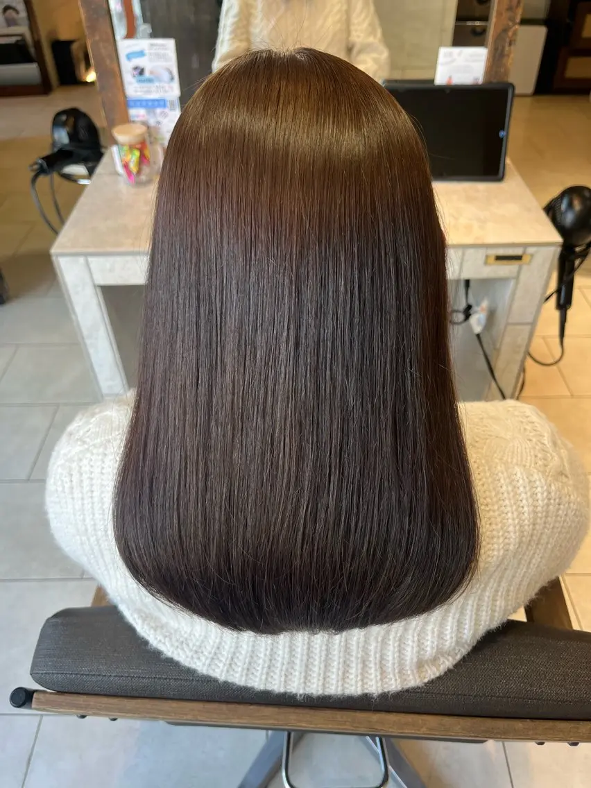 ロング カラー Aina🩶 レディースカット🩶のヘアスタイル