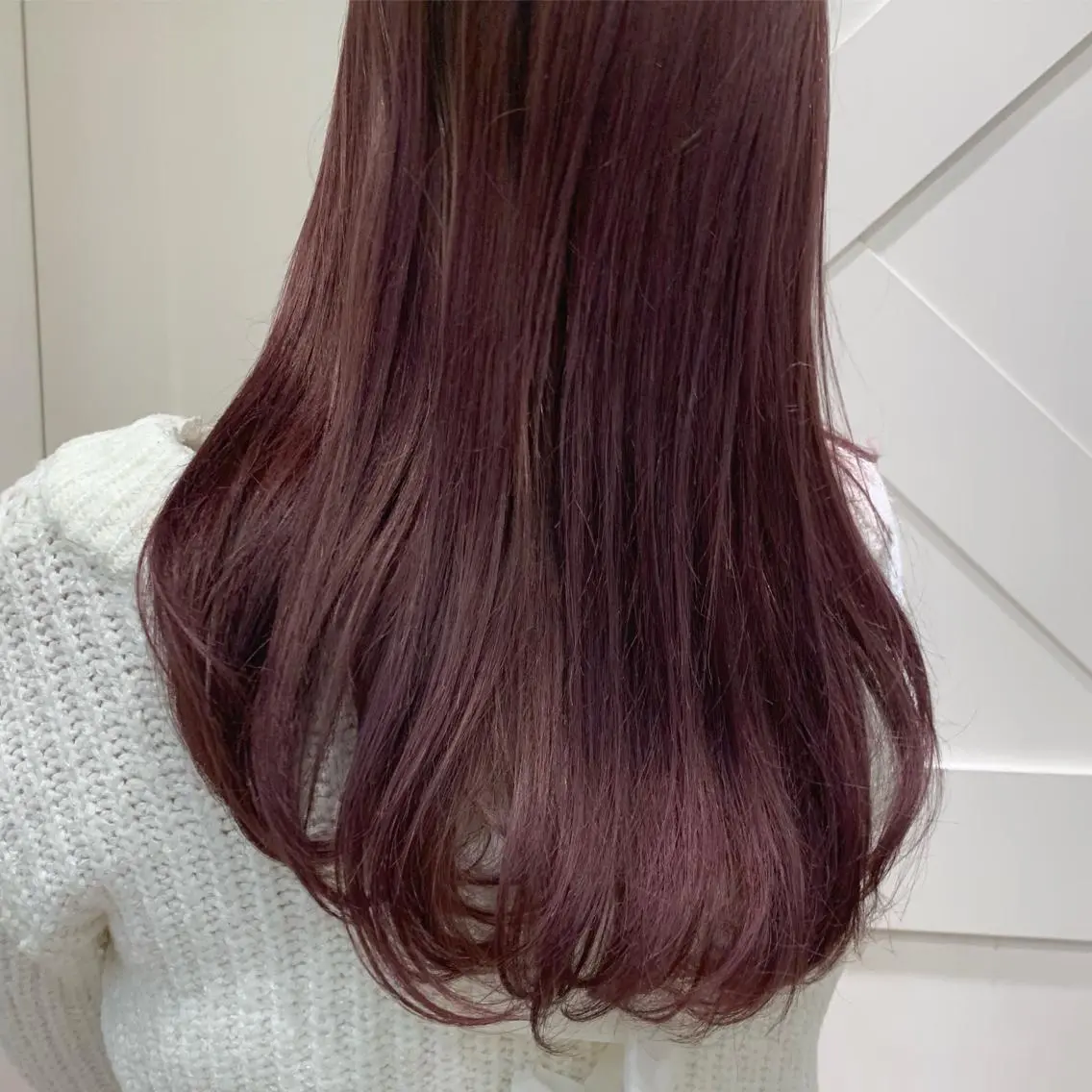 カラー ブリーチ ラベンダーカラー ラベンダーピンク ピンクカラー 秋守 百華のヘアスタイル