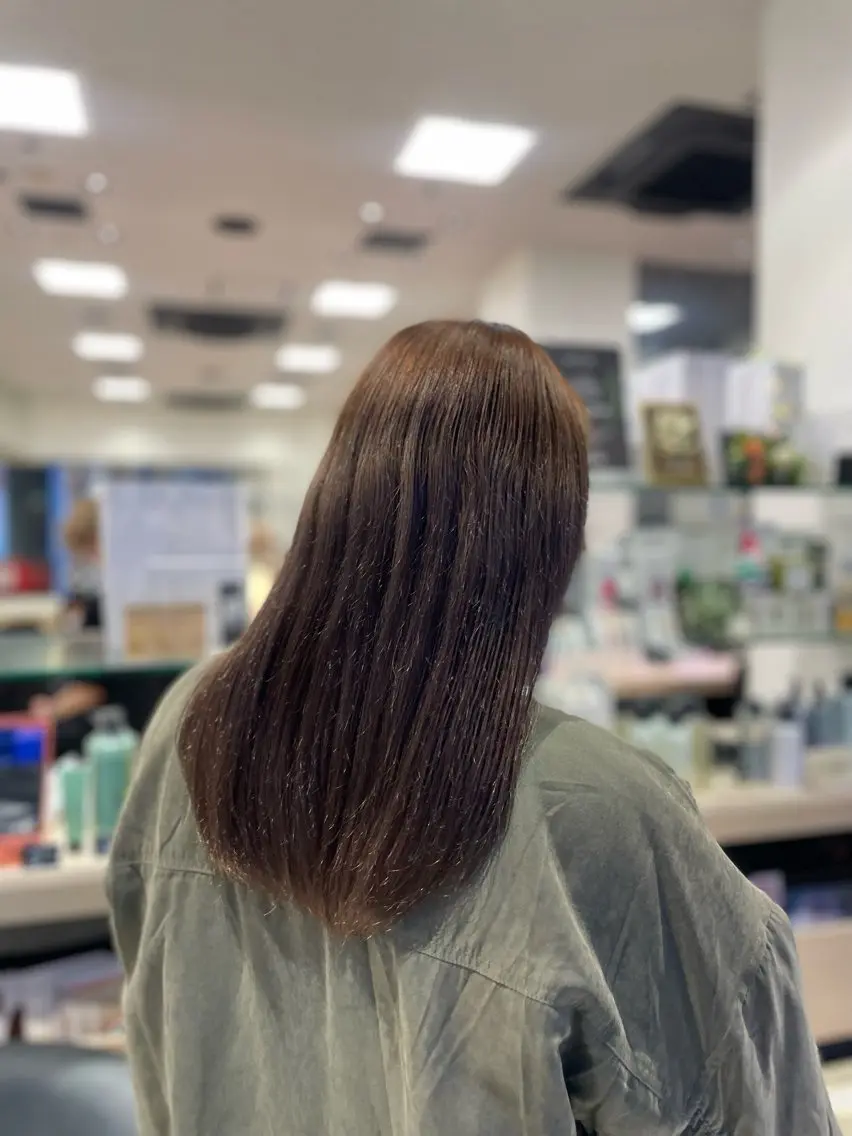 ロング カラー 透明感カラー カット ヘアカラー クロスパーマ/うる艶 カラー/Kurumiのヘアスタイル