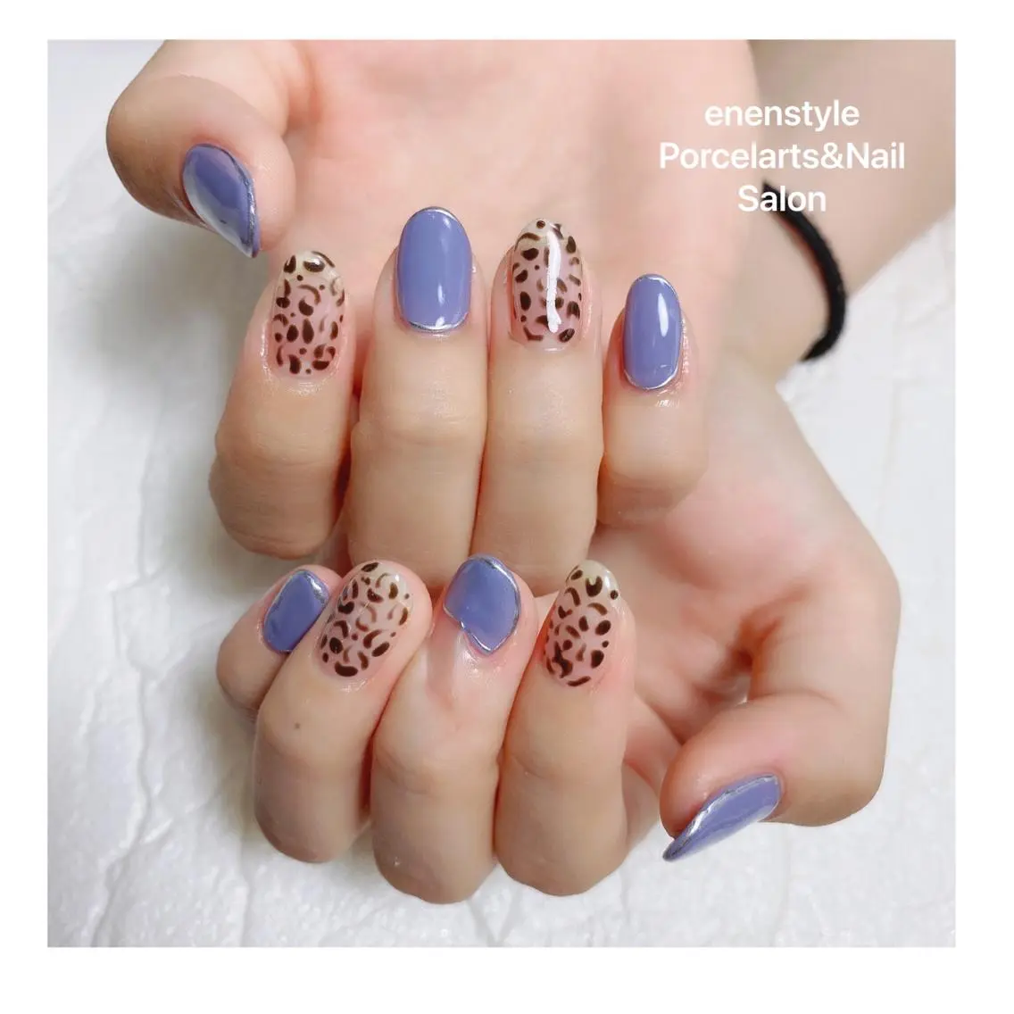 ミディアム ネイル ハンドネイル 🐾enen style 🐾のネイルデザイン