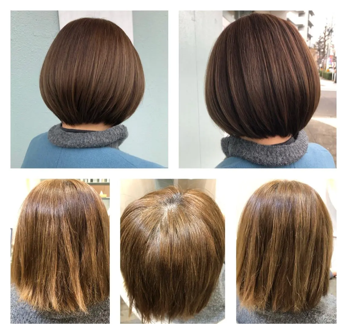 ショート ハイライト 髪質改善 レイヤーカット トリートメント カット ヘアカラー トリートメント ✨メテオ 髪質改善✨ シバタのヘアスタイル