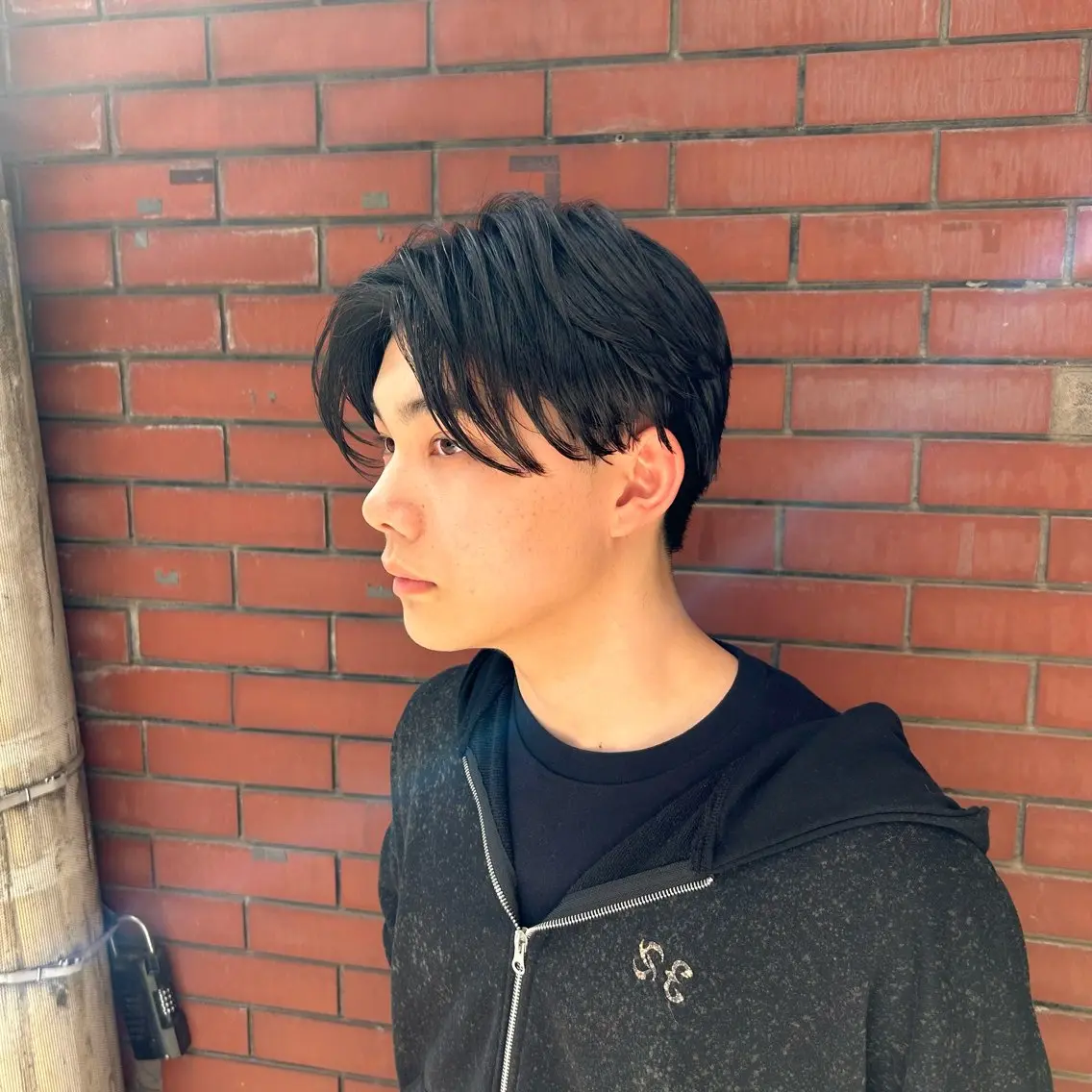 ショート メンズ センターパート カット 【メンズパーマ特化】 🍏網中勇喜のヘアスタイル