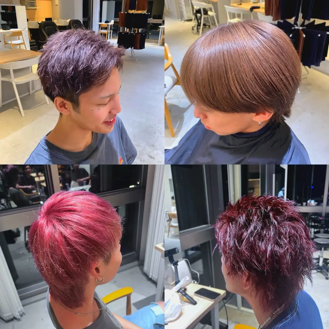 カラー メンズ ヘアカラー 山内 優成のヘアスタイル
