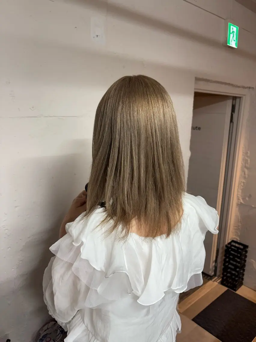 セミロング tokute 中野真咲🐺のヘアスタイル