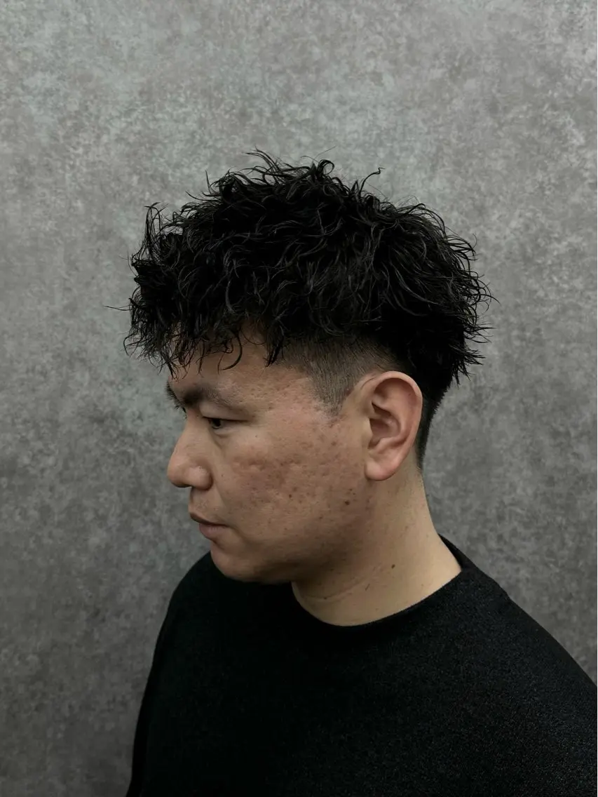 ショート パーマ カット パーマ ヘアセット 🔥フェザーパーマ 特化🔥勇斗のヘアスタイル