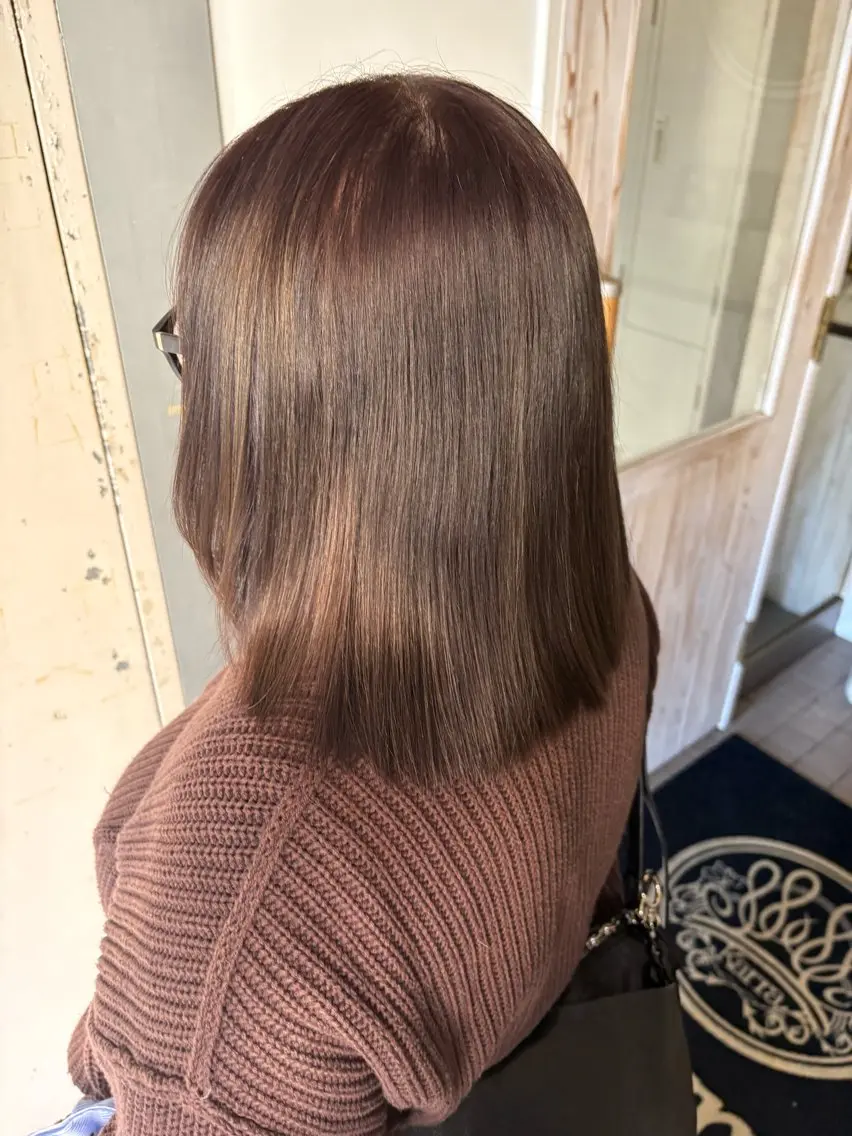 カラー ブラウンカラー 透明感カラー ハイライトカラー いとう なぎのヘアスタイル