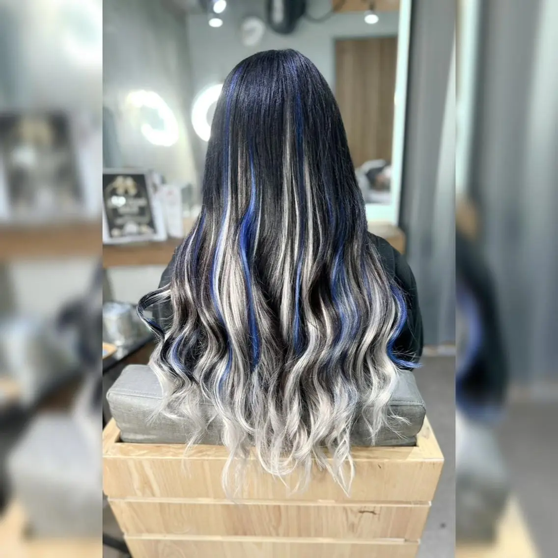 ロング カラー パーマ ヘアアレンジ メンズ 🫧m🍭ハイトーン /エクステ美容師🧸のヘアスタイル