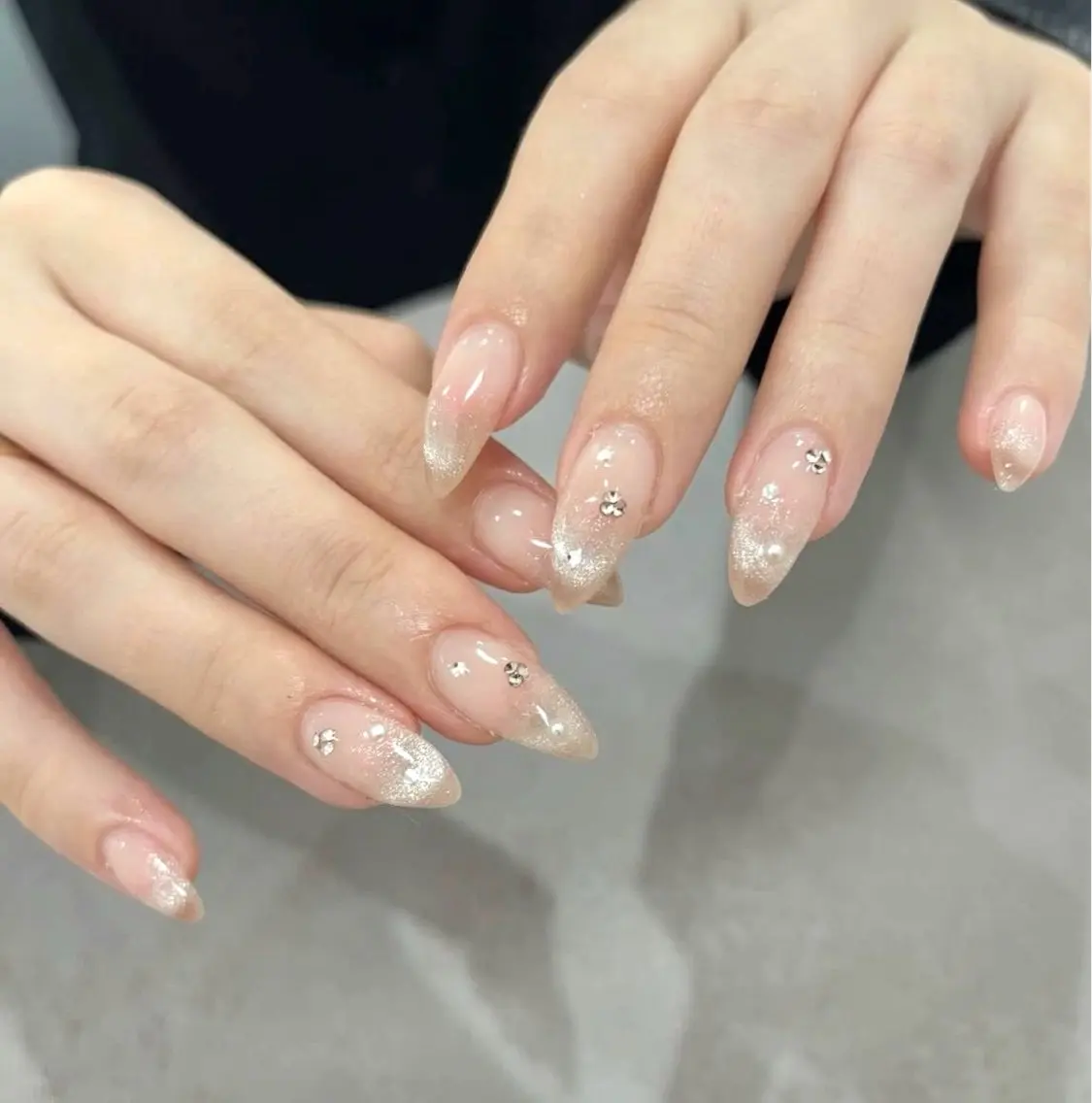 ネイル フレンチネイル ハンドネイル _white 上本町店のネイルデザイン