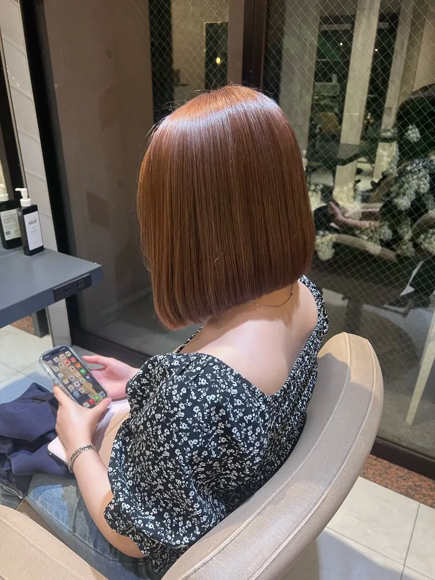ミディアム ボブ 井上 香朋のヘアスタイル
