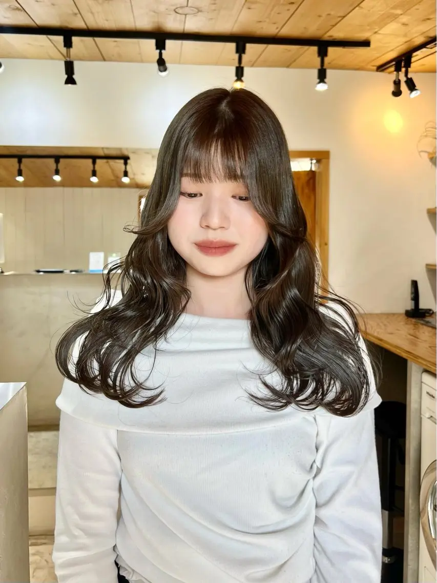 ロング ヘアカラー 暖色カラー/レイヤー カット☁️MEI☁️のヘアスタイル