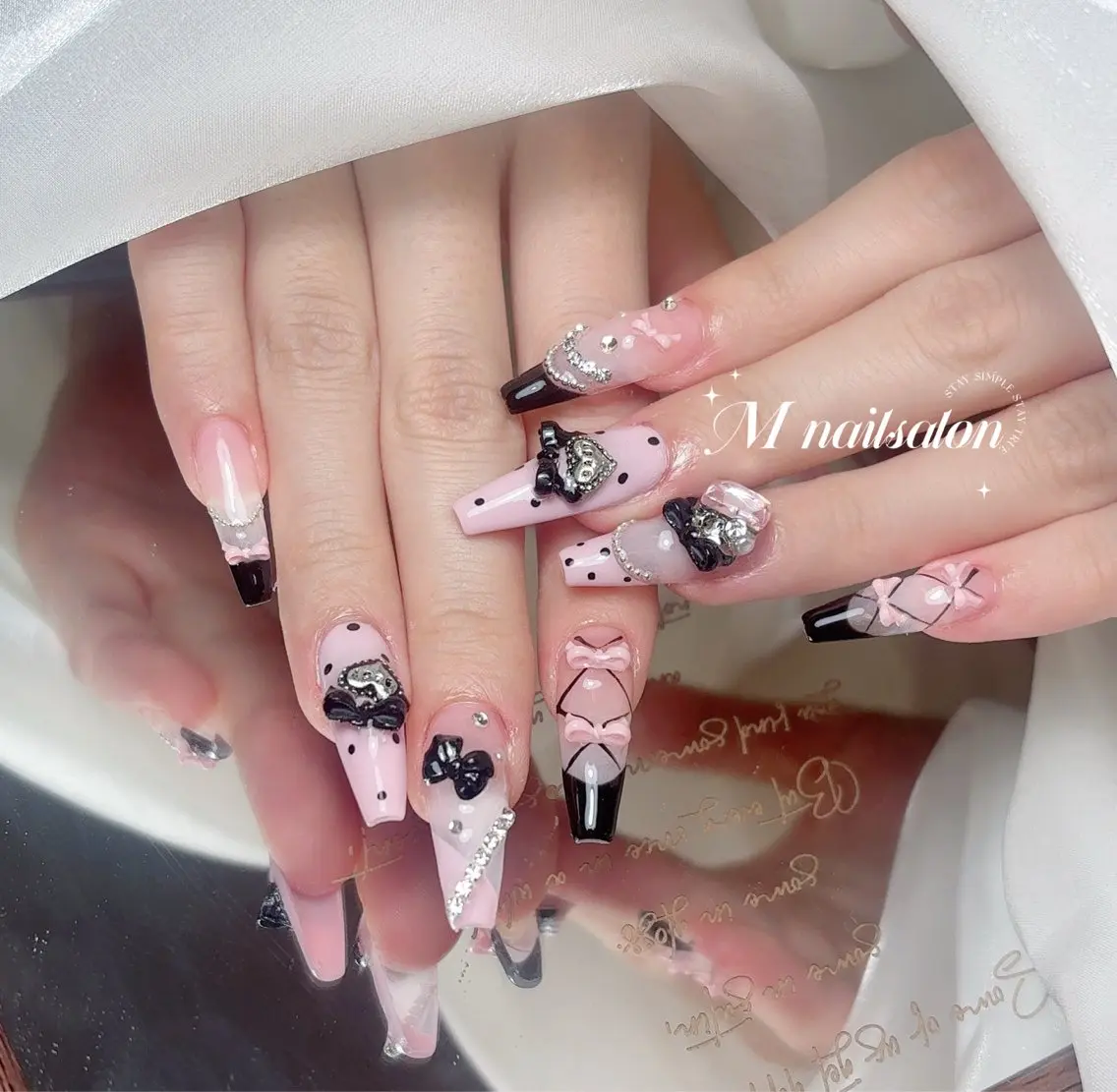 ネイル ハンドネイル M🌷nail 長さだし専門店のネイルデザイン