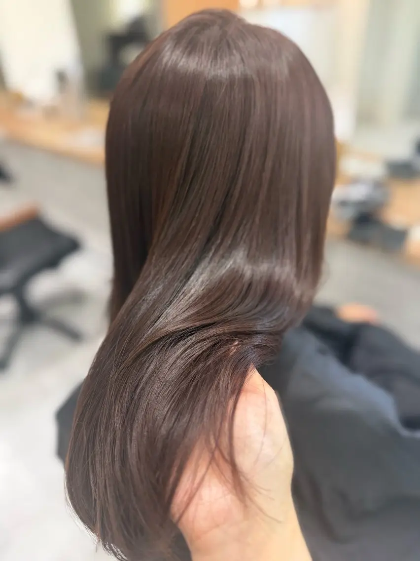 ロング カラー ブラウンカラー ヘアカラー トリートメント 透け感color/ SUのヘアスタイル
