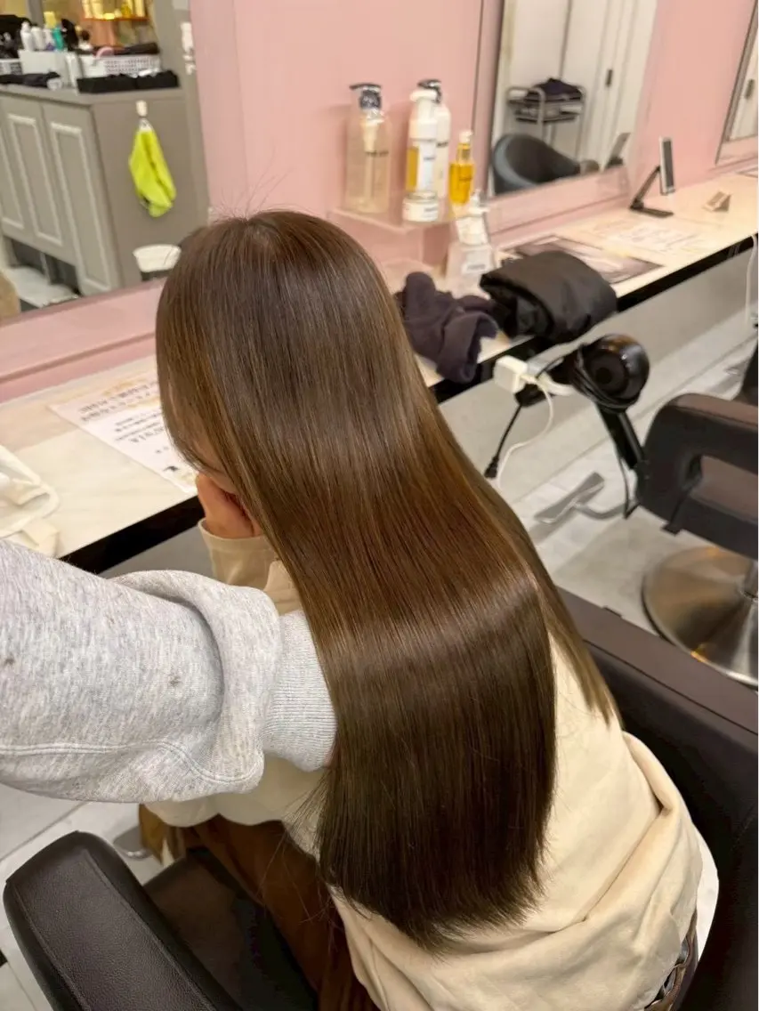 ロング カラー ヘアカラー 🍀ブラウンベージュ sakura🍀のヘアスタイル
