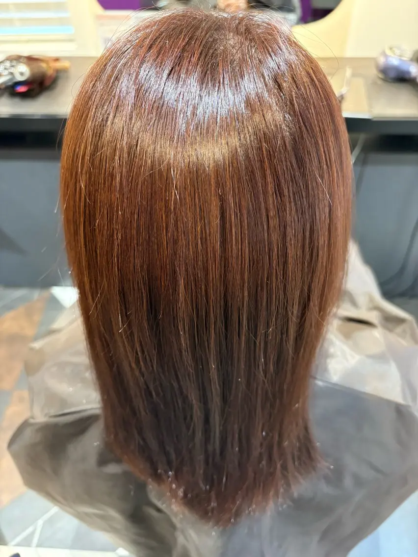 ミディアム カラー 久保 佑真のヘアスタイル