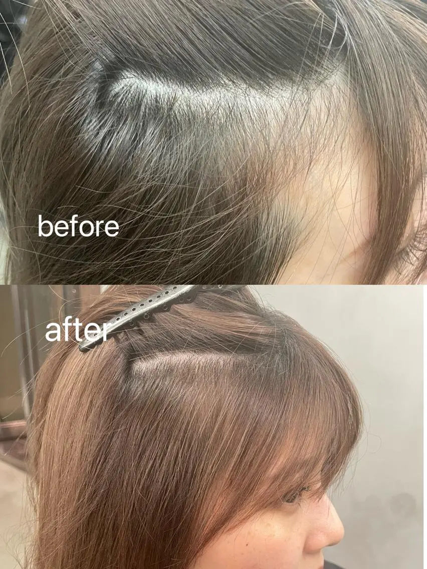 韓国式産毛パーマの写真