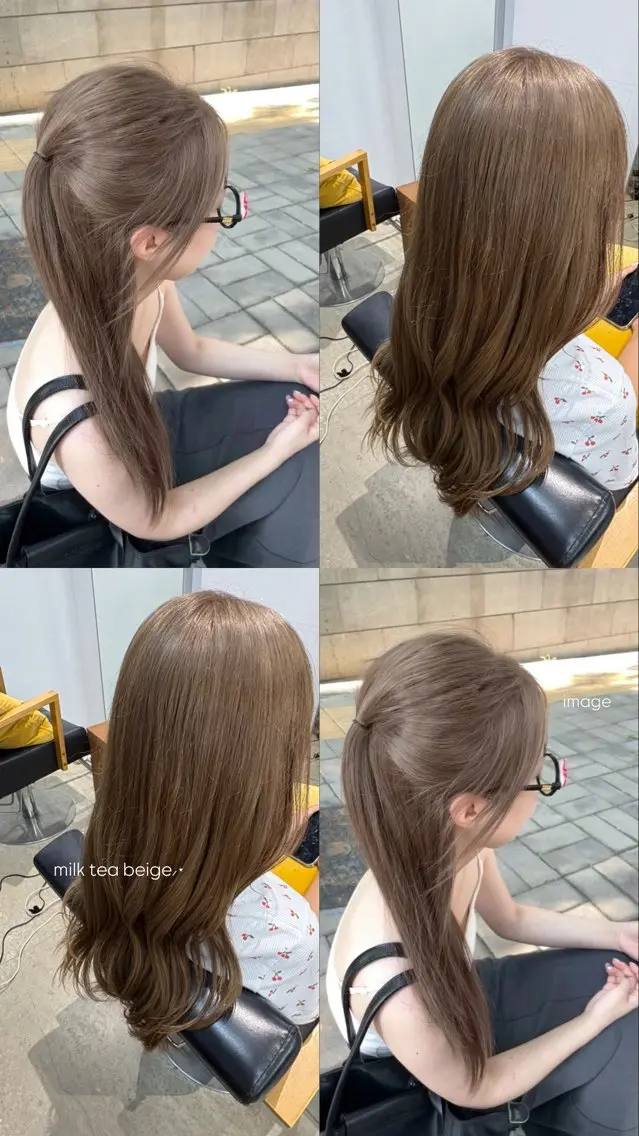カラー ヘアカラー カワサキ ミユのヘアスタイル