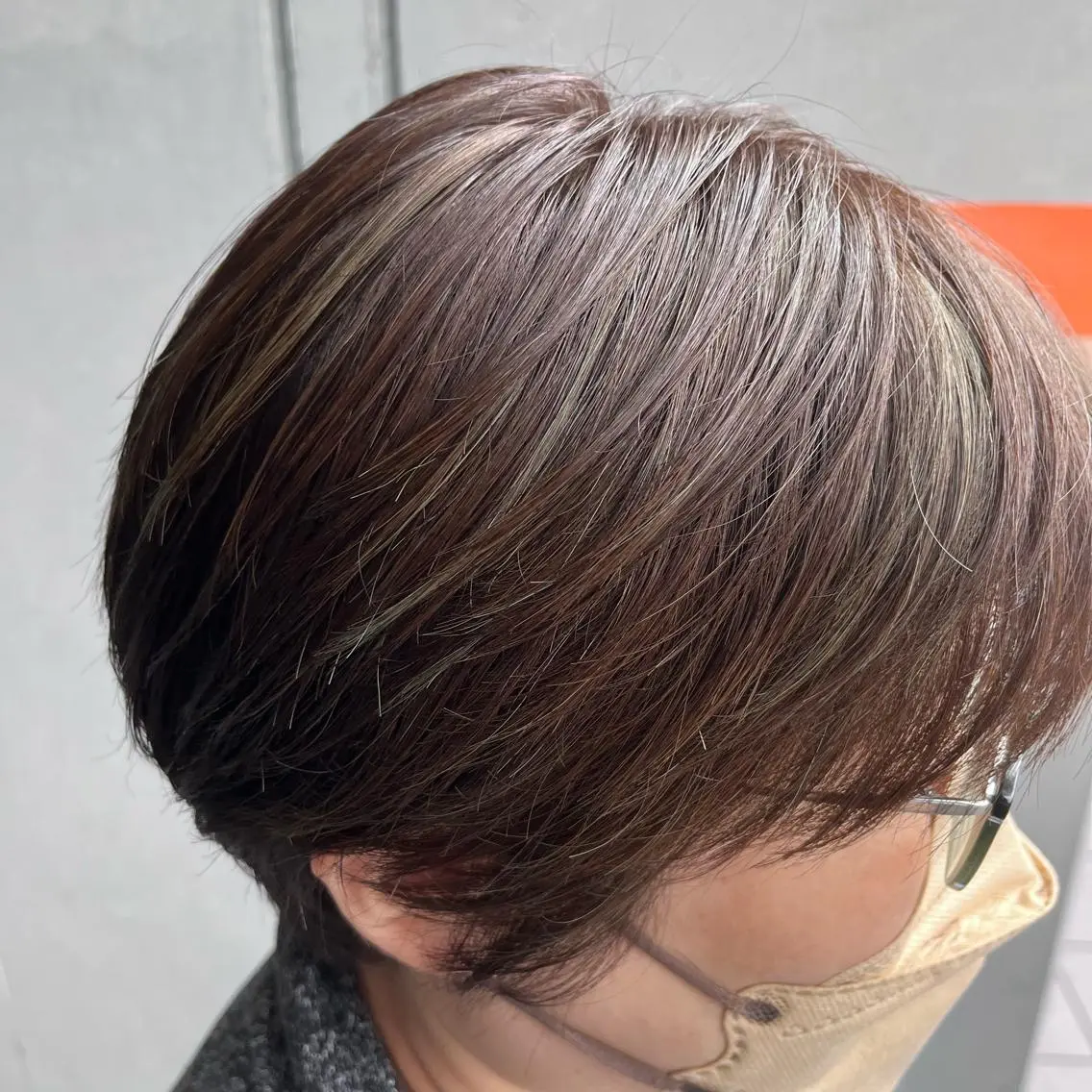 ショート ハイライト カット ヘアカラー トリートメント Glanz hair 坂牛匠のヘアスタイル
