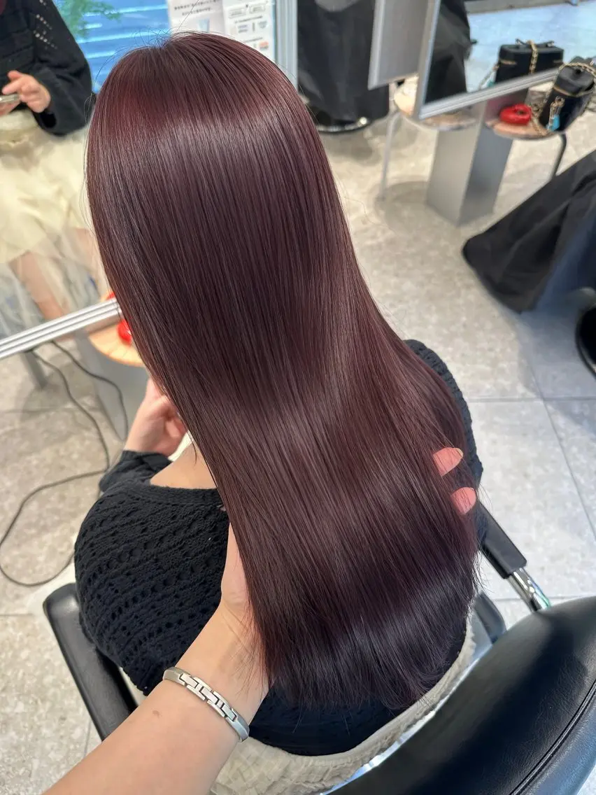 ロング カラー ヘアカラー カワチ リュウタのヘアスタイル