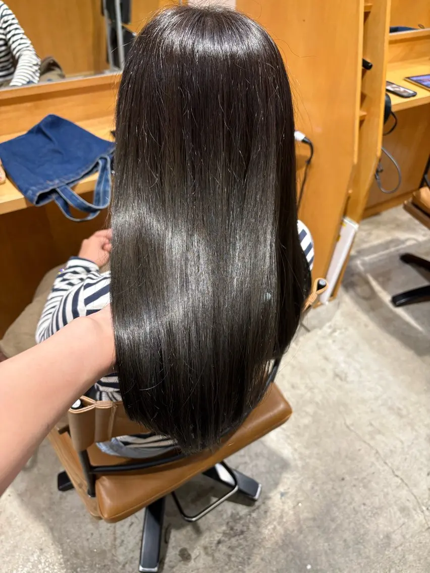 セミロング トリートメント カット ヘアカラー トリートメント GINZARay2 風本朱里🐥のヘアスタイル