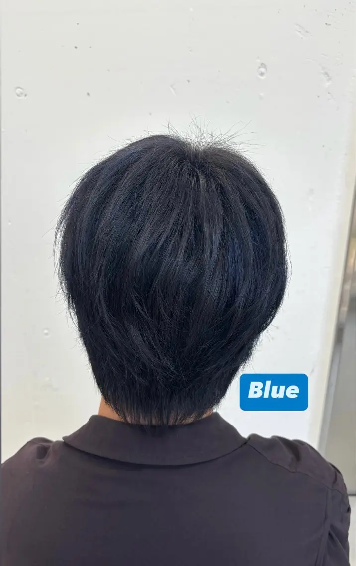 カラー メンズ ブルーカラー 🌼あいり🌼 JILLSTUDIOのヘアスタイル