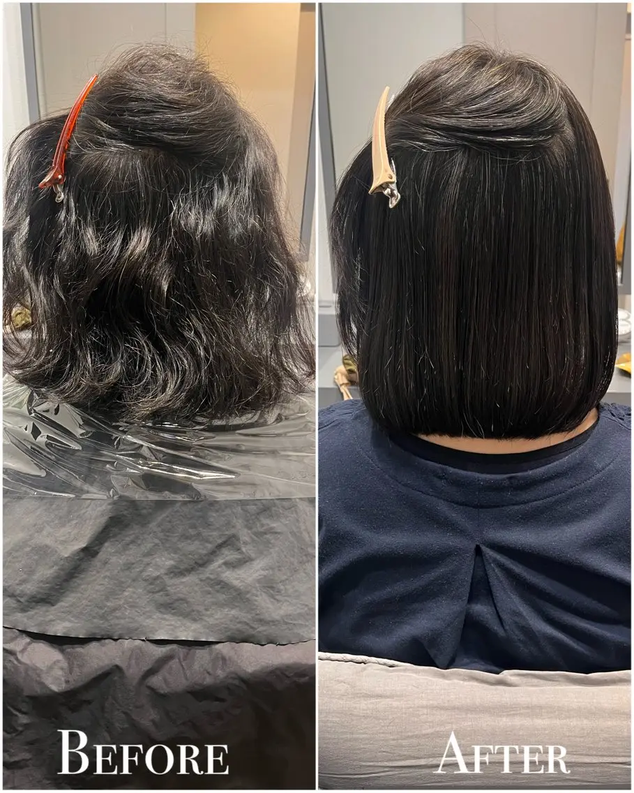 ミディアム パーマ 堀越 エリのヘアスタイル
