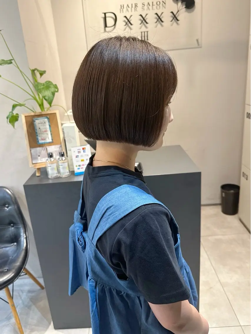ショート カラー カット ヘアカラー トリートメント 透明感カラー/ボブ /佐藤伶のヘアスタイル