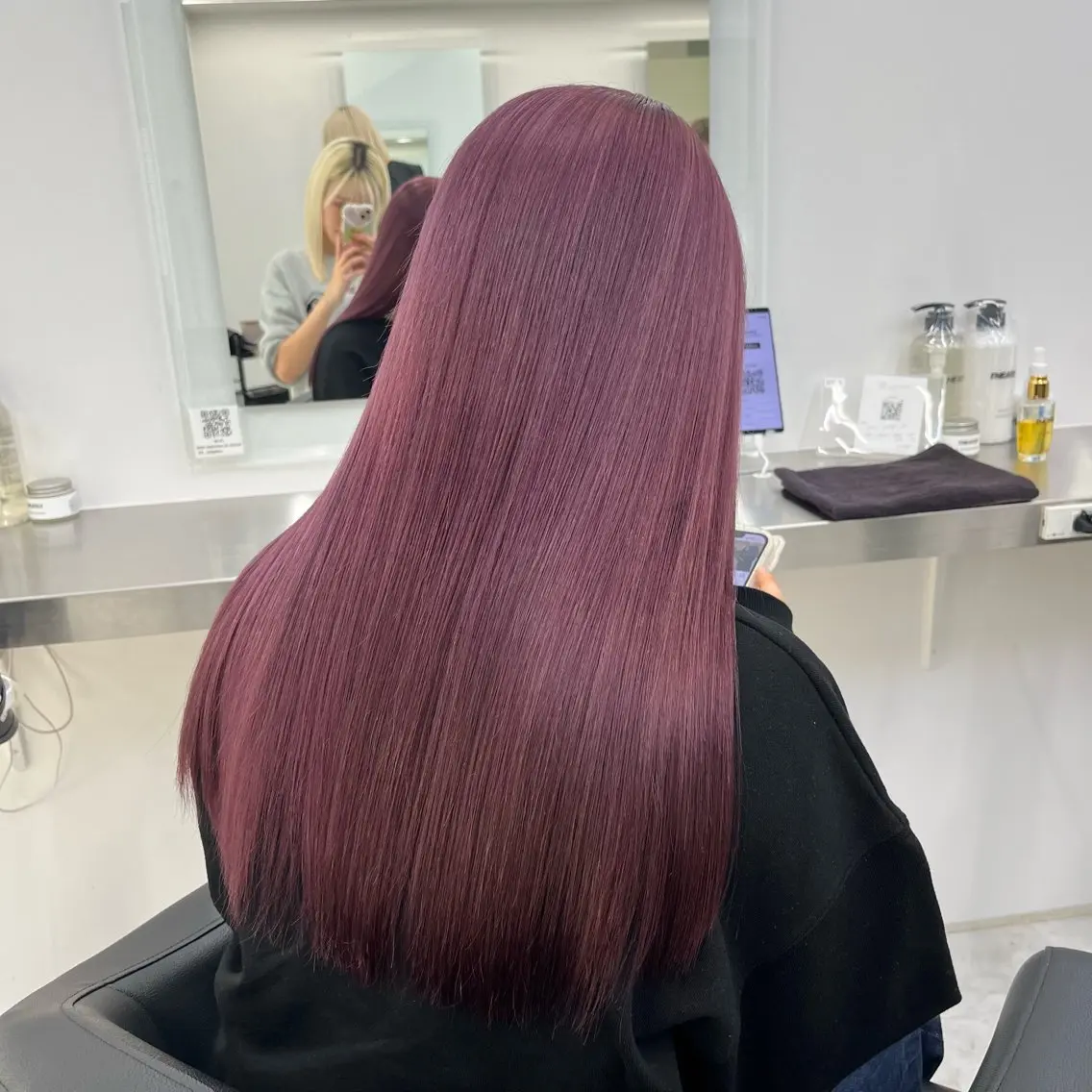 ロング ヘアカラー 🍒韓国暖色ヘア NO.1🍒🪽のヘアスタイル