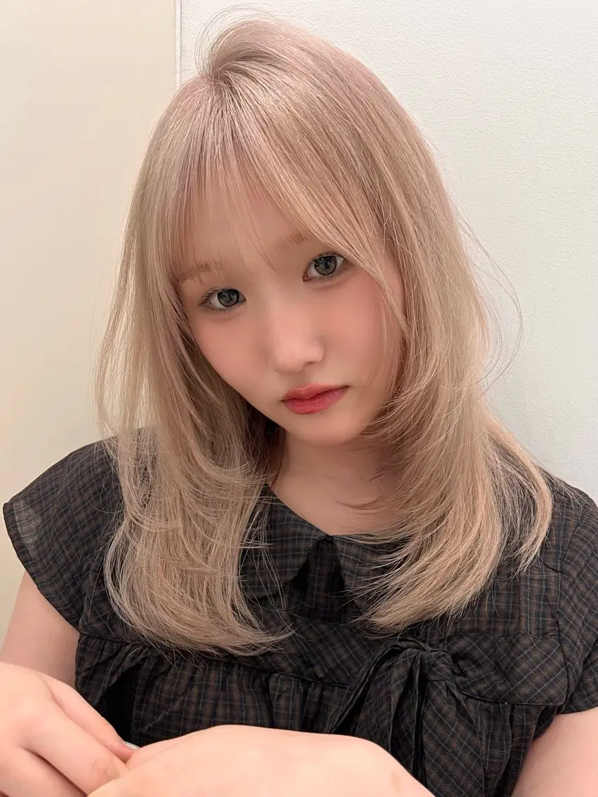 ミディアム ボブ レイヤーカット カット 新宿❤︎ヘアセット ♡YUME🍀のヘアスタイル