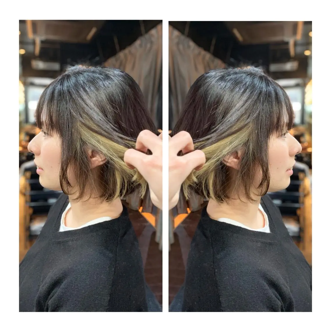 ミディアム カラー Asuka Mabuchiのヘアスタイル