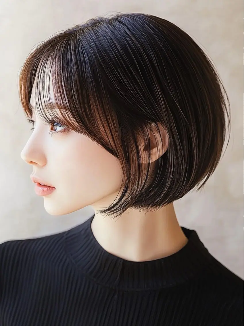 ショート カラー カット トリートメント 顔まわり× レイヤー/MIUのヘアスタイル