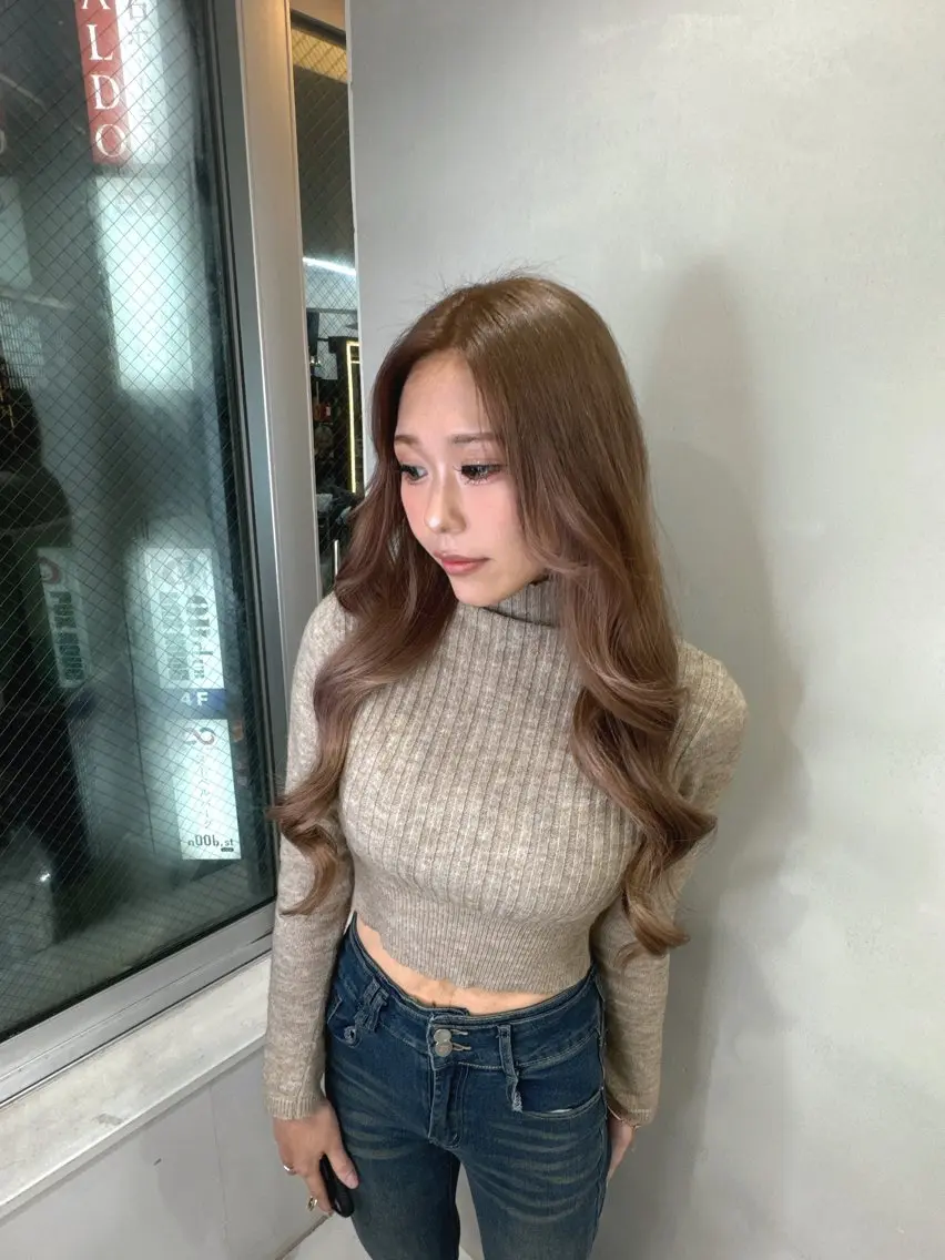 ロング ヘアカラー lapis 渋谷本店 きりかのヘアスタイル