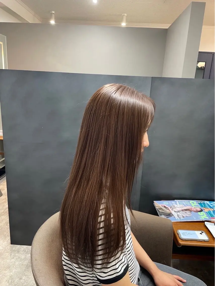 ロング カラー ブラウンカラー 透明感カラー ❄️透明感カラー / ハイトーン❄️WAOのヘアスタイル