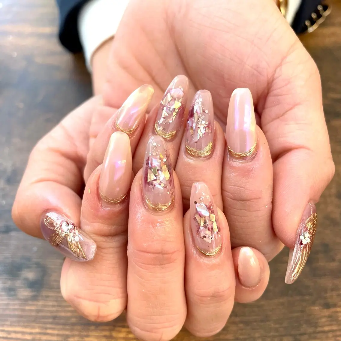 ネイル オーロラネイル ueki junのネイルデザイン
