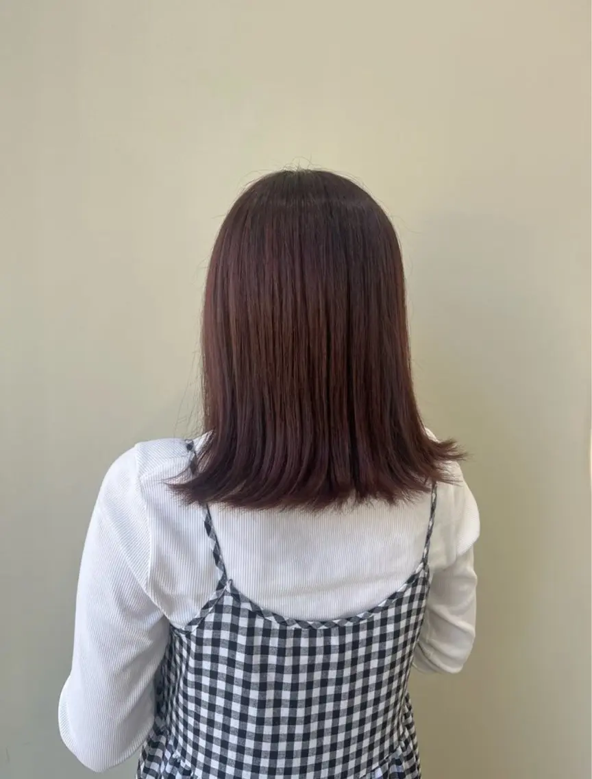 ミディアム カラー ヘアカラー トリートメント haruhi/艶髪 ☀️透明感カラーのヘアスタイル
