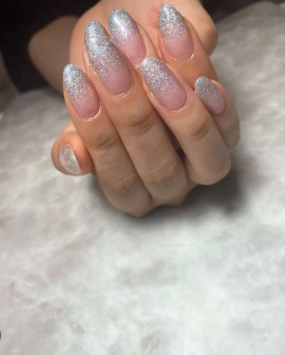 ネイル ラメ(グリッター) ラメグラデーション 🌿Charme🌿 MAIのネイルデザイン