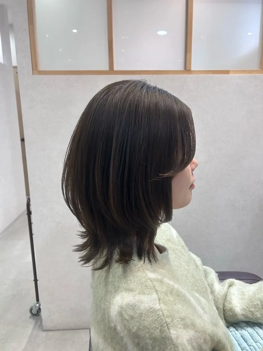 セミロング カット ヘアカラー トリートメント Mao 🎀bob 赤み撃退🌿艶カラーのヘアスタイル