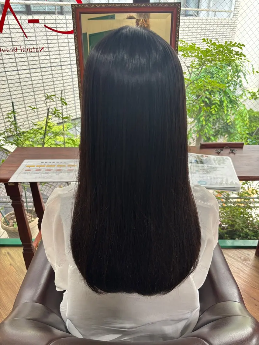 ロング 縮毛矯正 トリートメント . kanokoのヘアスタイル