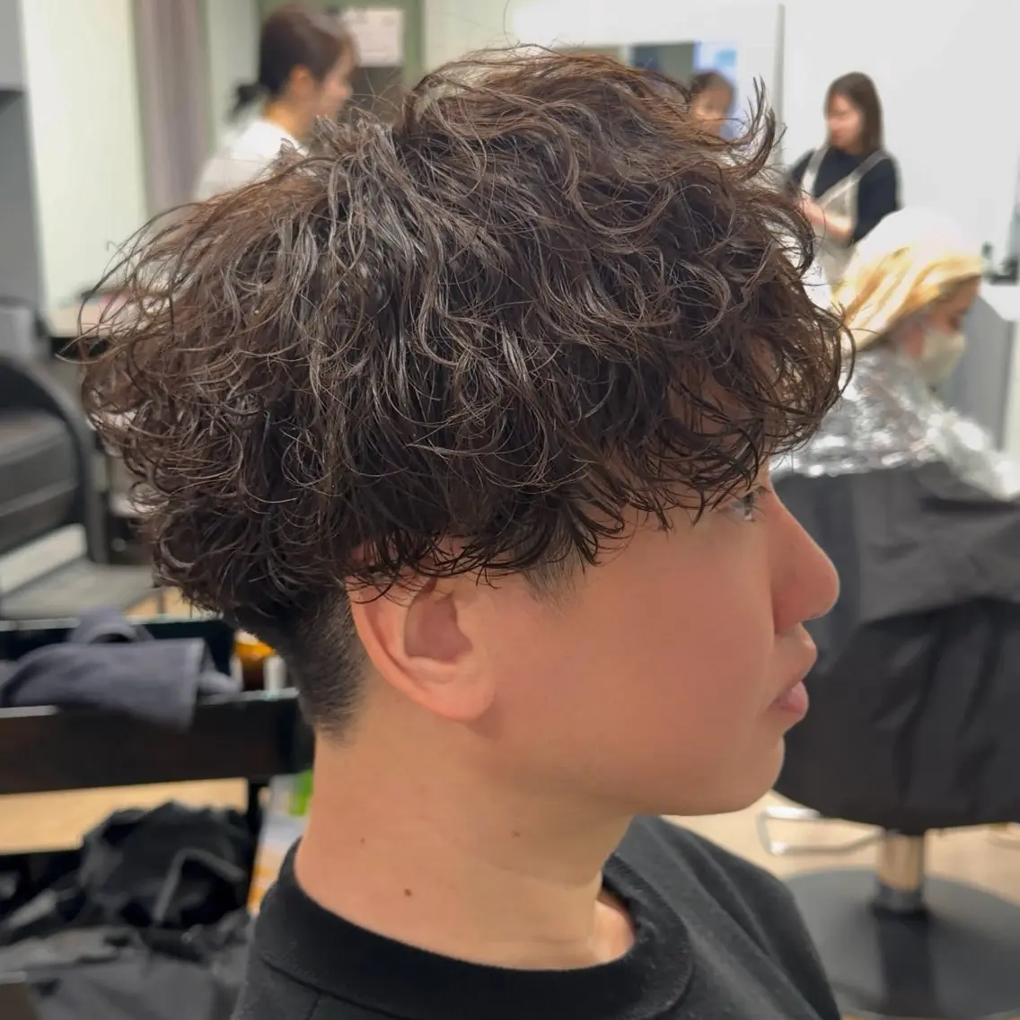 パーマ メンズ メンズパーマ 波巻きパーマ カット パーマ メンズパーマ/メンズ カット/たばたよしきのヘアスタイル
