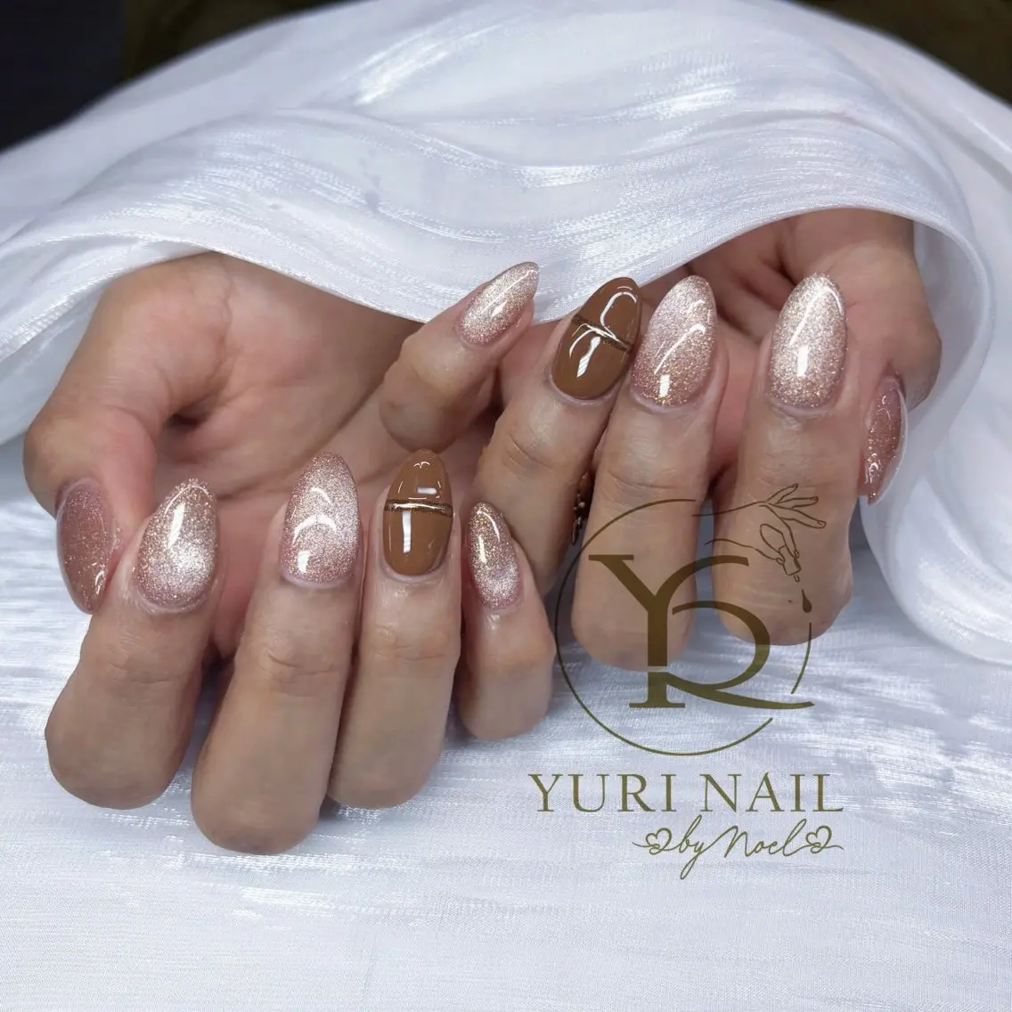 ネイル チークネイル フットネイル フレンチネイル グラデーション キラキラネイル ハンドネイル フットネイル ハンドケア YURI Nail Funabashiのネイルデザイン