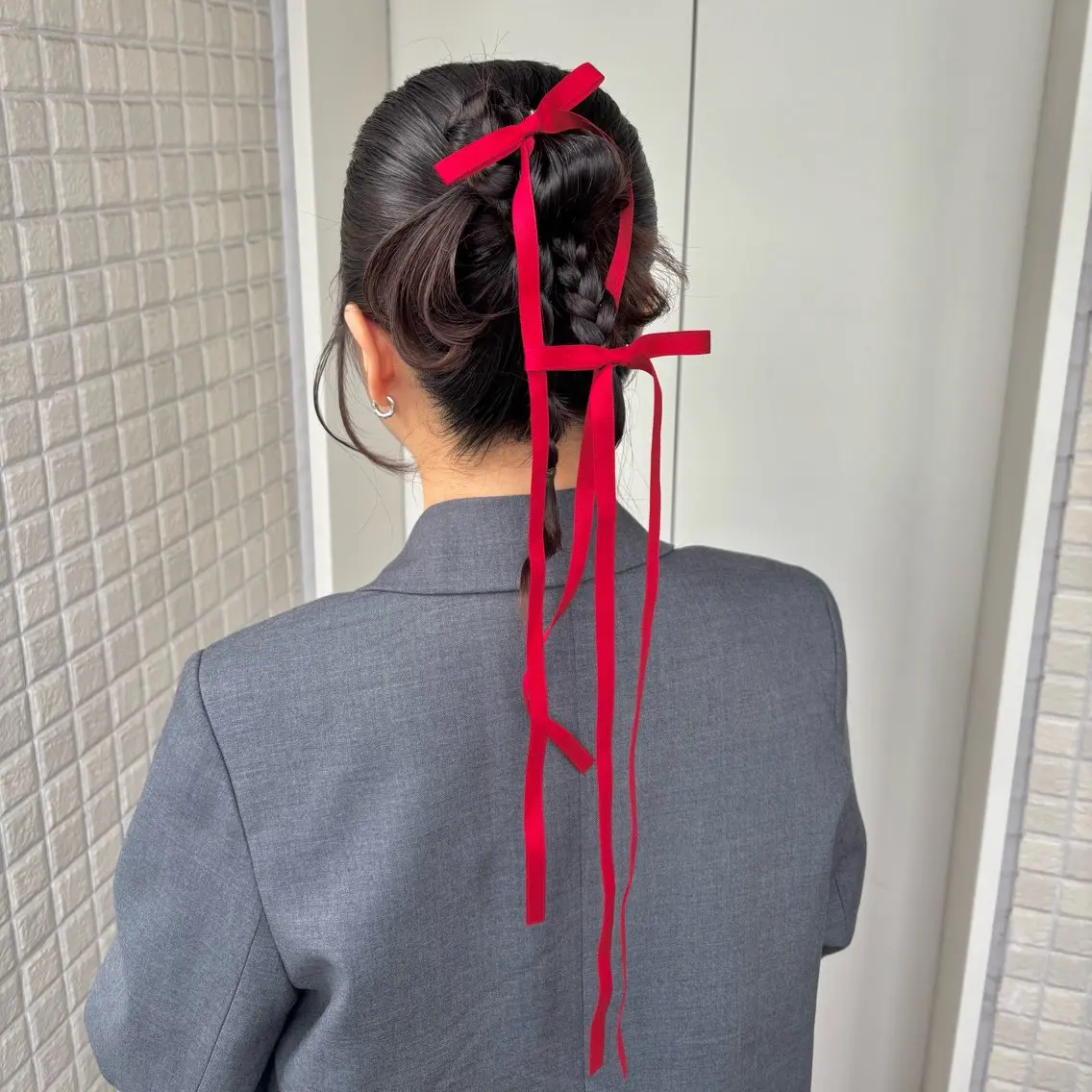 ヘアアレンジ 銀座：似合わせカラー オリーブ🫒アレンジのヘアスタイル
