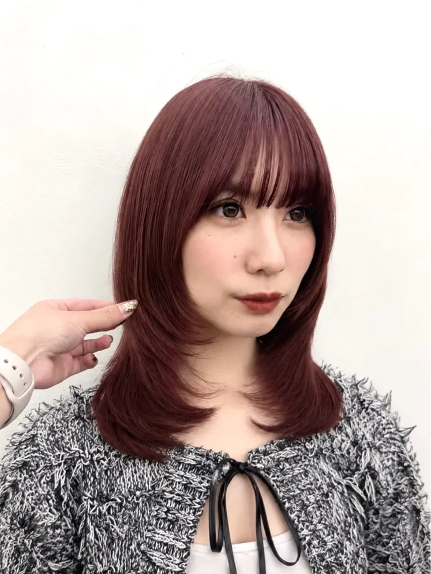 🌈人気NO.1🥇🌈【似合わせカット＋ブリーチなしダブルカラー】+選べるトリートメント🧴の写真