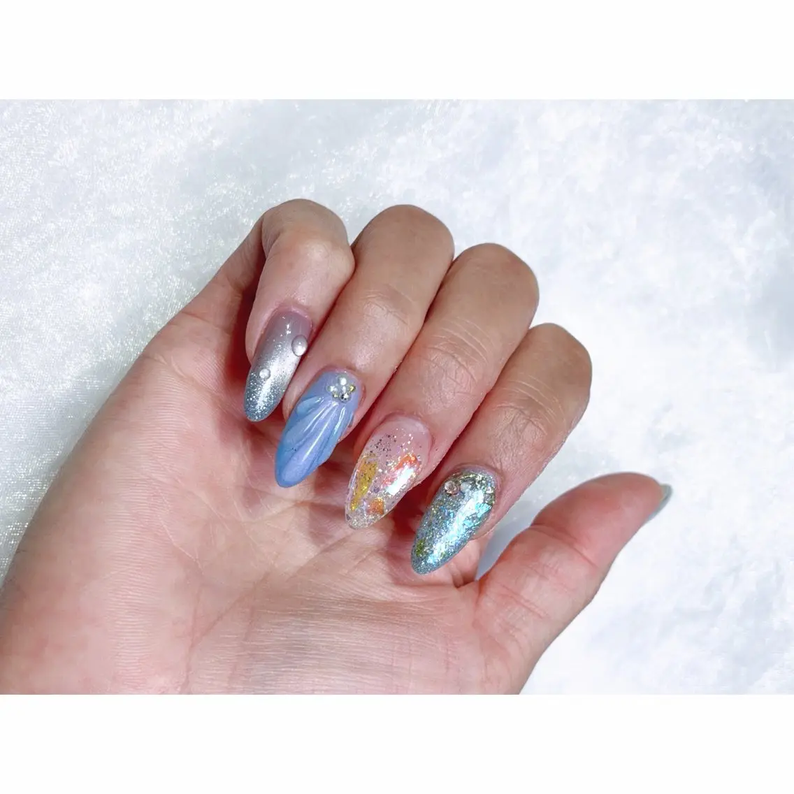 ネイル アートネイル グラデーション ワンカラーネイル NailStudio Zen🦇akaneのネイルデザイン