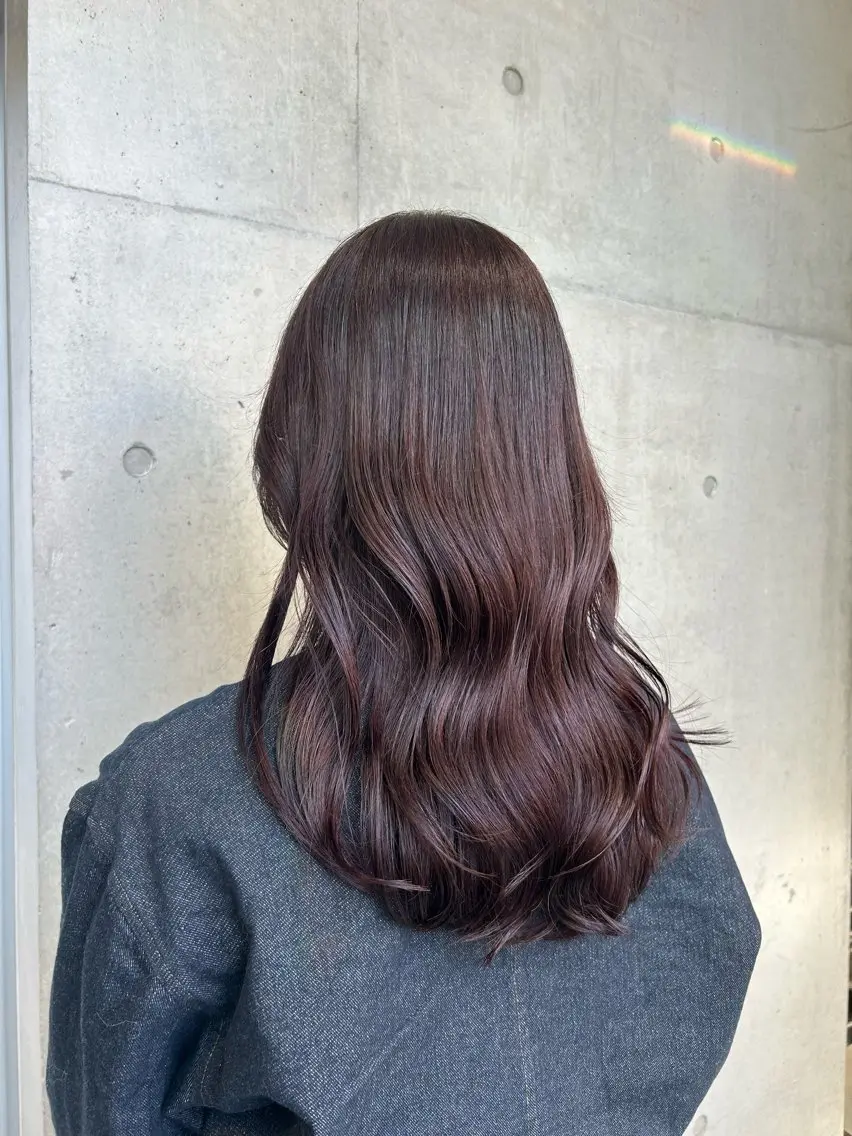ロング カラー ヘアアレンジ ヘアカラー トリートメント ボブ艶モテカラー🫧 カリンのヘアスタイル