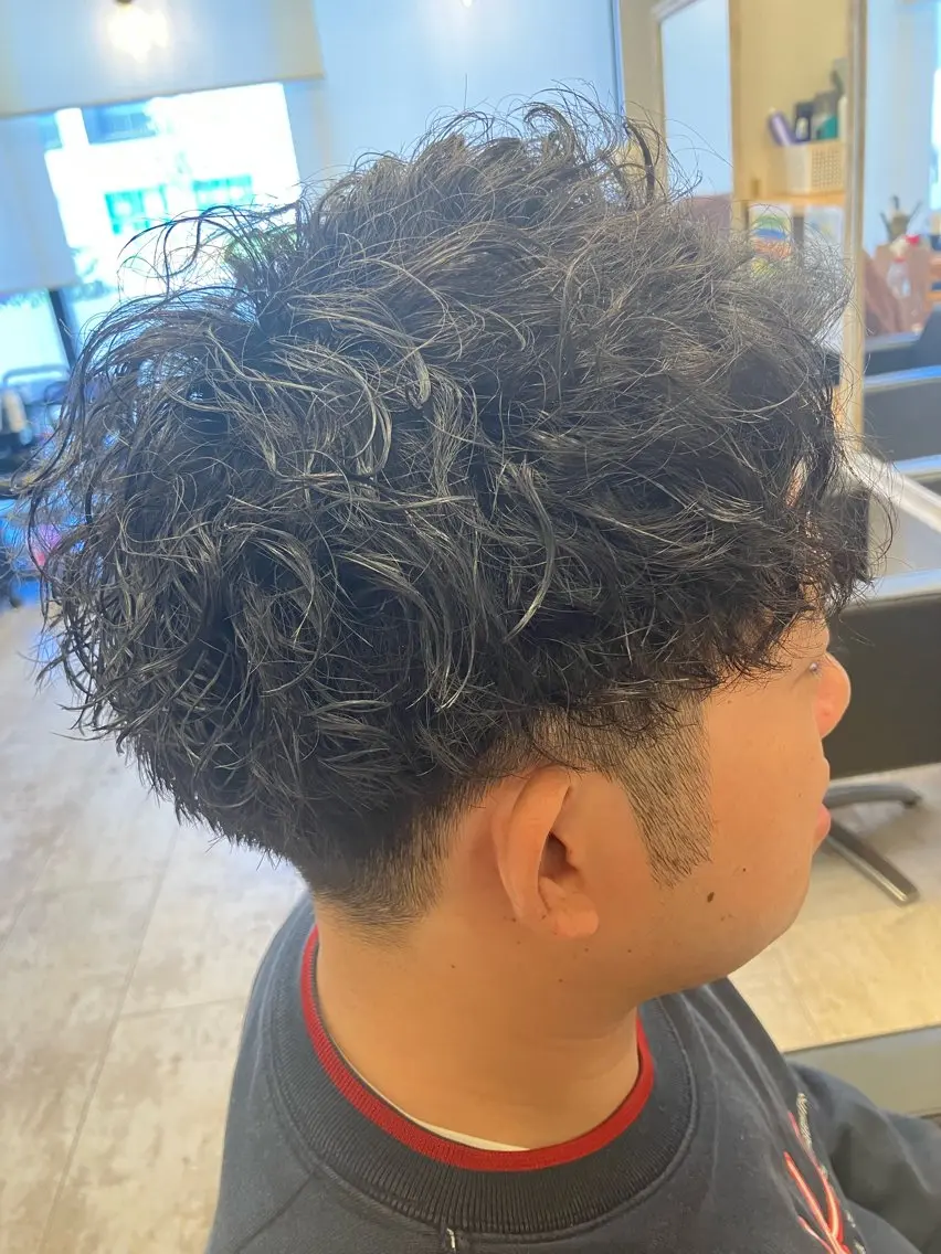 パーマ メンズ カット パーマ メンズ特化/パーマ/ フェードWATARUのヘアスタイル