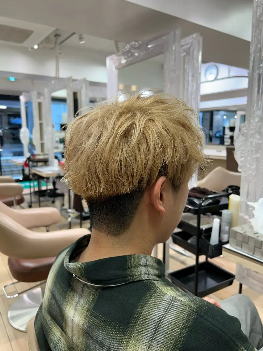 カラー メンズ カット ヘアカラー 渡辺 大輝 メンズパーマのヘアスタイル