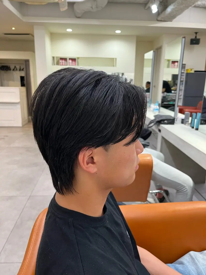 パーマ メンズ フェザーパーマメンズ ピンパーマ京都駅前のヘアスタイル