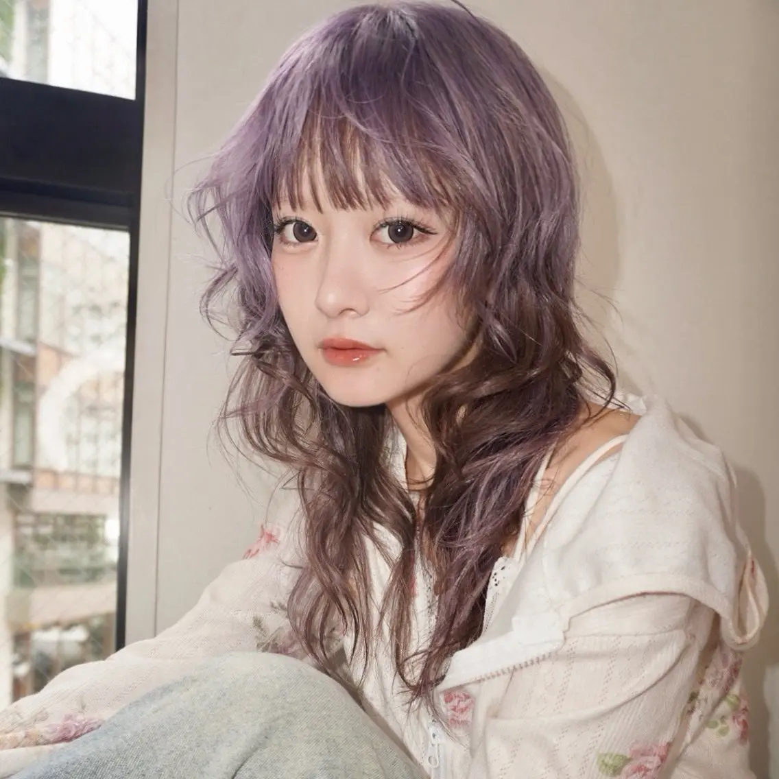 ロング カラー ヘアアレンジ MIYU/ケアブリ ーチカラー／デザインのヘアスタイル