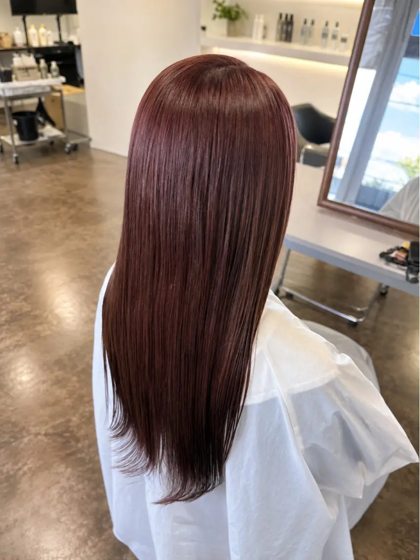 カラー ヘアカラー 黒木 芽生のヘアスタイル
