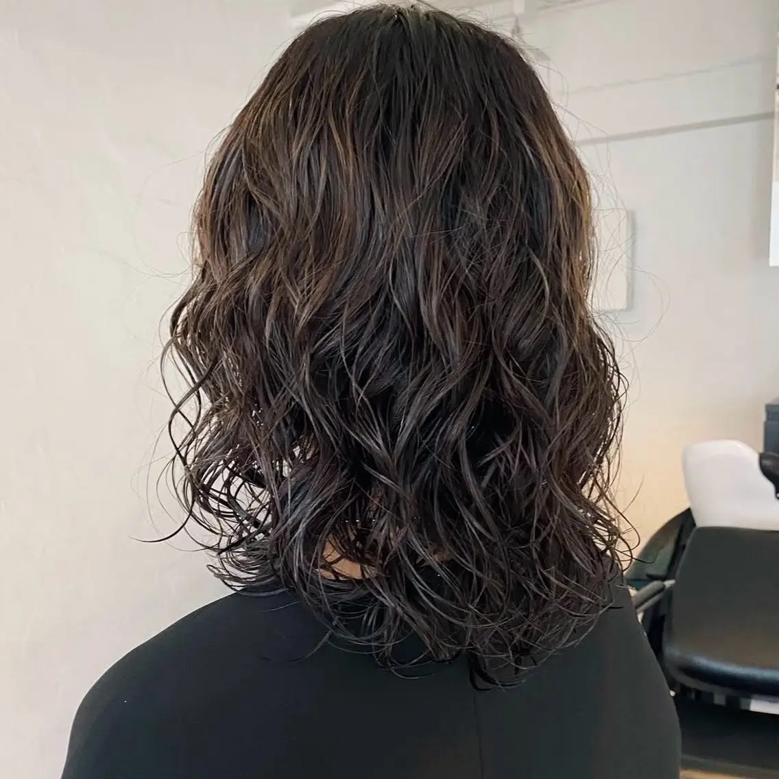 ミディアム パーマ カット パーマ トリートメント ニュアンスパーマ minoriのヘアスタイル