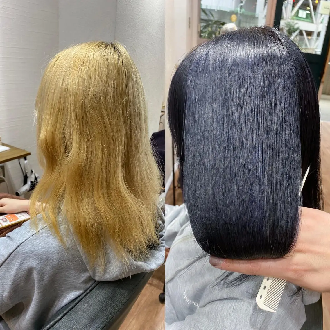 セミロング カラー カット ヘアカラー トリートメント 野呂 隼人のヘアスタイル